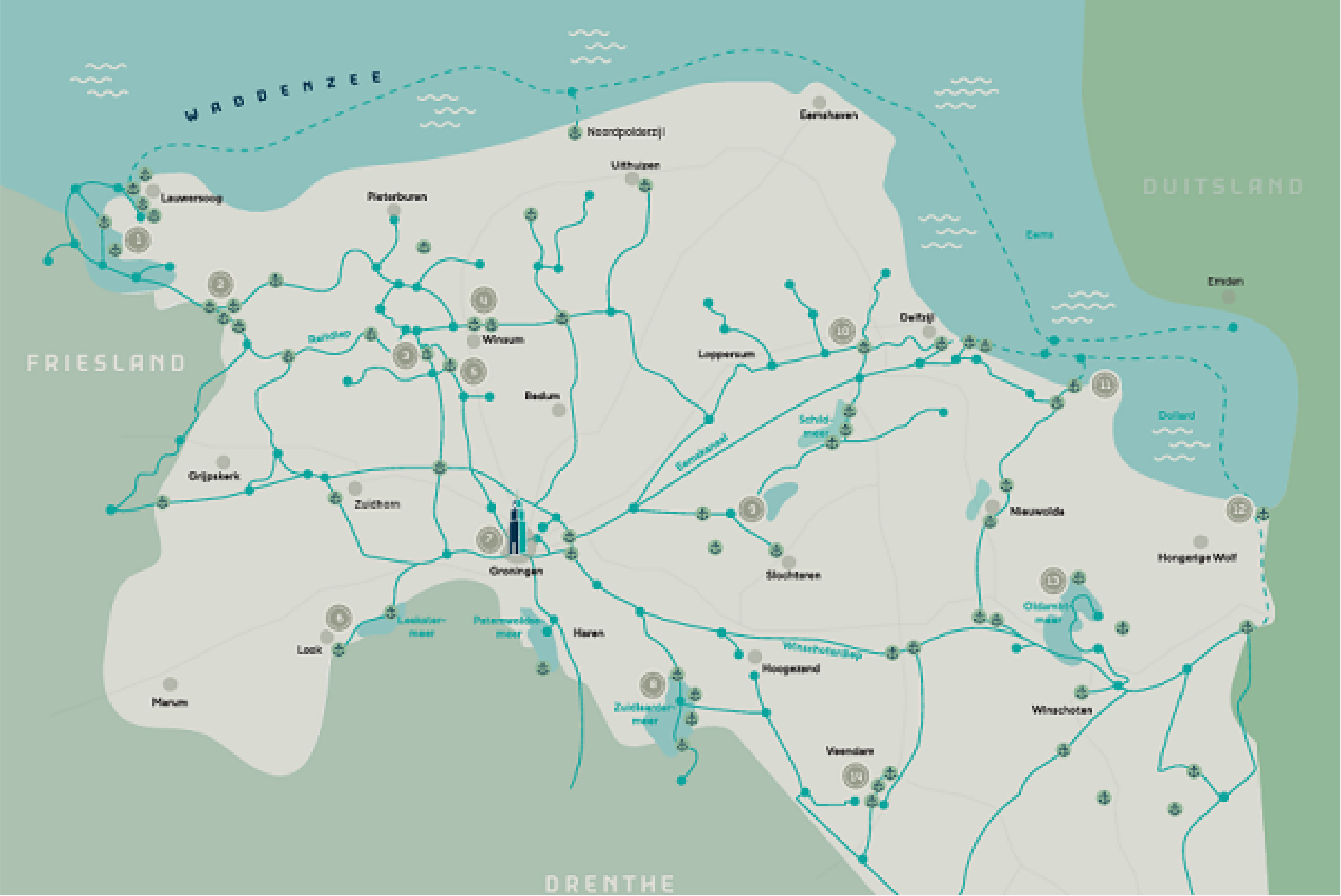 Verken Groningen per boot